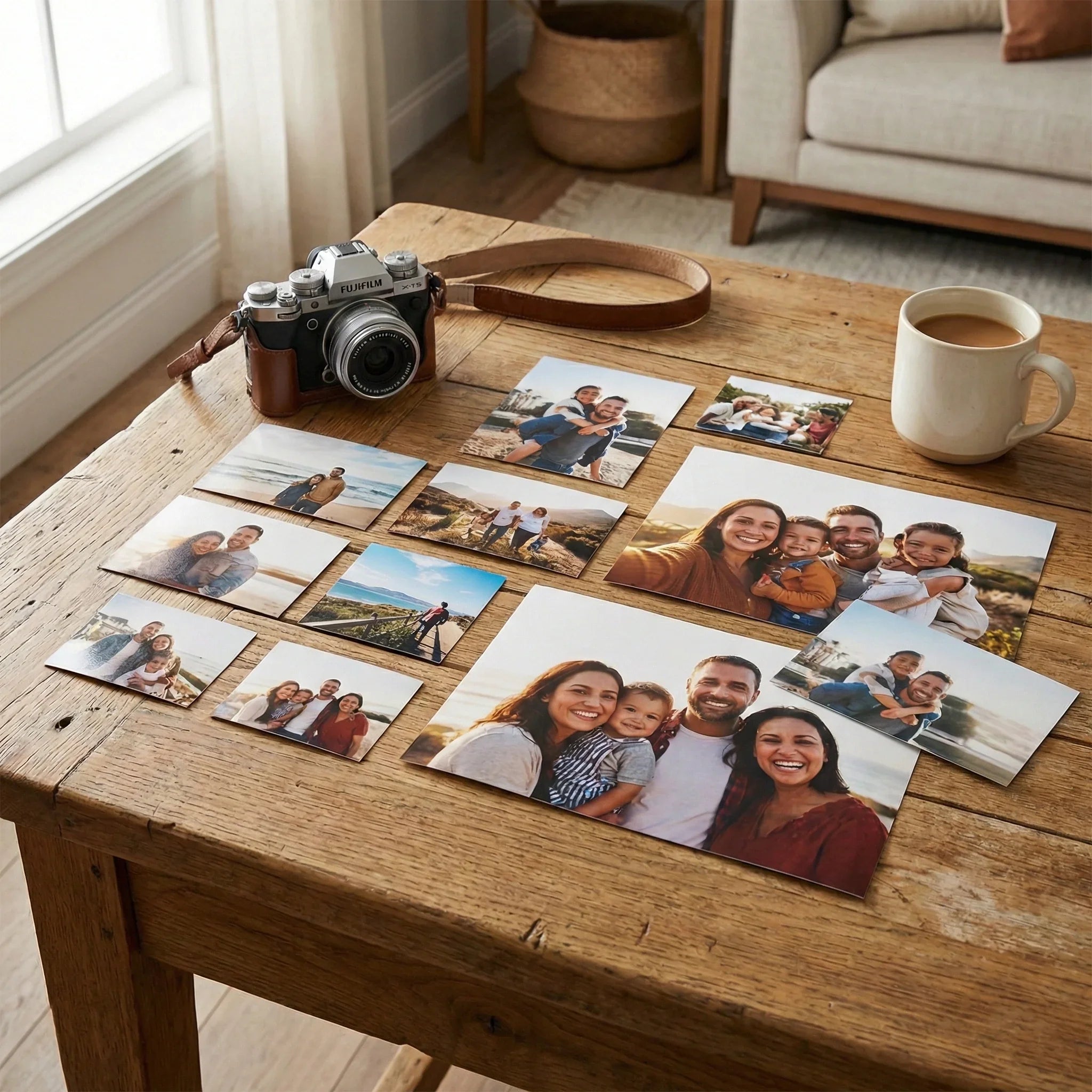 Servicio de impresión de fotos digitales desde celular y ampliaciones en papel fotográfico profesional.